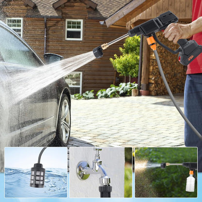 Lavadora a presión inalámbrica, lavadora portátil de 500 PSI